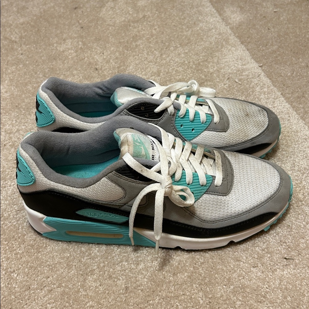 Nike “Air Max” Teal/Grey/White Athletic Shoes - Size 12